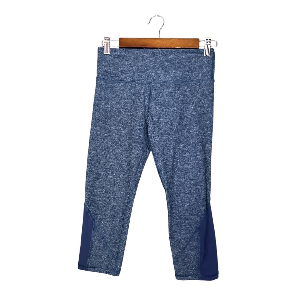 Scorpio Sol Cropped Capri Leggings Size XS Heather Blue Activewear Pants